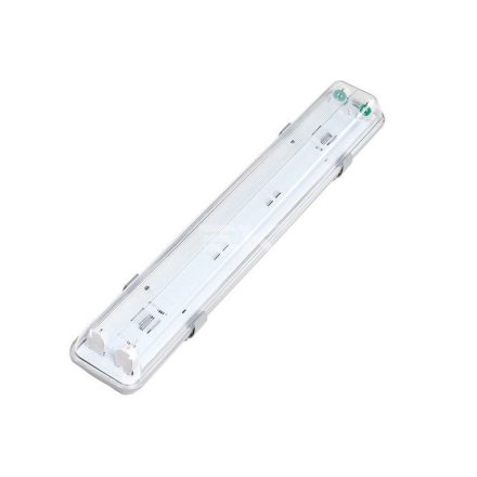 Asalite Prémium IP65 Por-és Páramentes Armatúra 2x60cm T8 LED Csőre Előkészítve (2x9W fénycső nem tartozék)