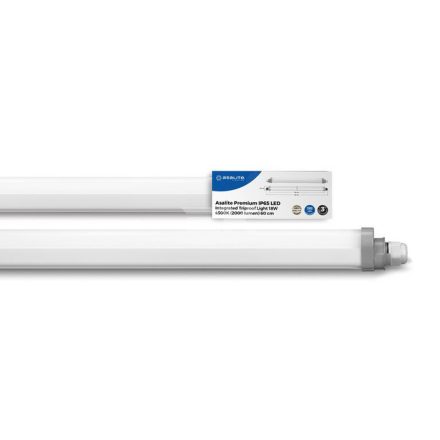 Asalite Prémium IP65 Por-és Páramentes Integrált LED Armatúra 60cm 18W  4500K (2000 lumen)